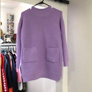 A light purple Fuzzy Sweater